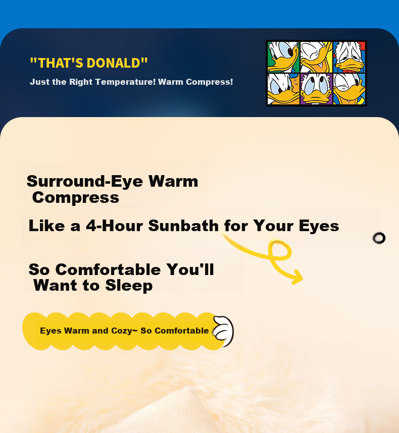 Disney Donald Duck Eye Massager Boys Birthday Gift for Children 10+ Practical Eye Massager for 12-15 Year Olds Elementary and Middle School Boys Children's Day Gift 7