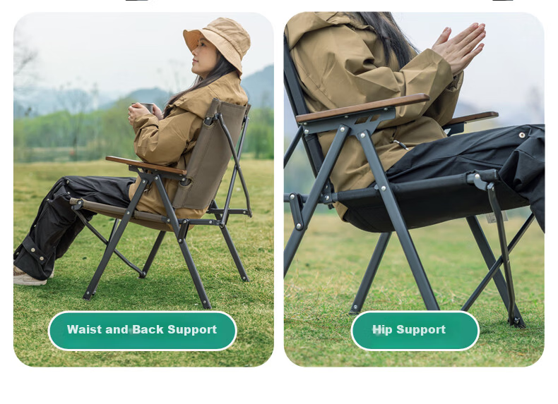 Shanfei Antai Outdoor Folding Camping Aluminum Alloy Kemit Chair Portable Backrest Sketching Fishing Kemit Chair 5