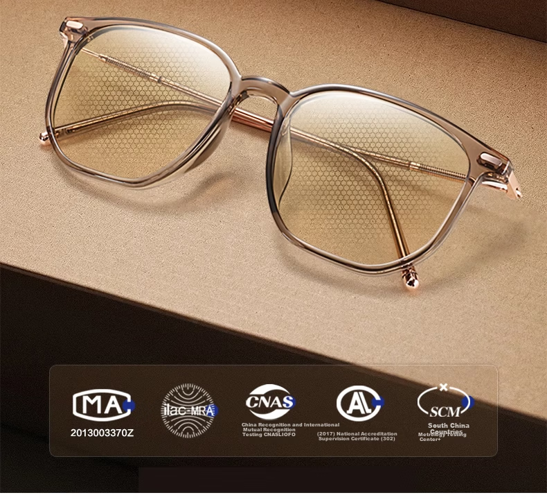 Morak Honeycomb Protective Auto Photochromic Blue Light UV Radiation Shielding Post-Femtosecond Surgery Sunglasses for Men and Women 2