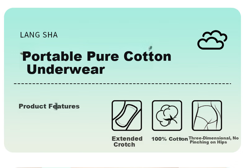 LangSha Disposable Women's Cotton Sterilized Travel Wash-Free Shorts Maternity Postpartum Daily Use Pants 1