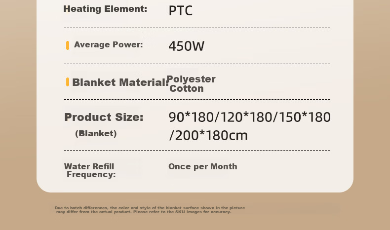 CHIGO Double-Person Water Circulation Electric Heated Blanket 1.8x2m with Water-Electricity Separation Safety 23