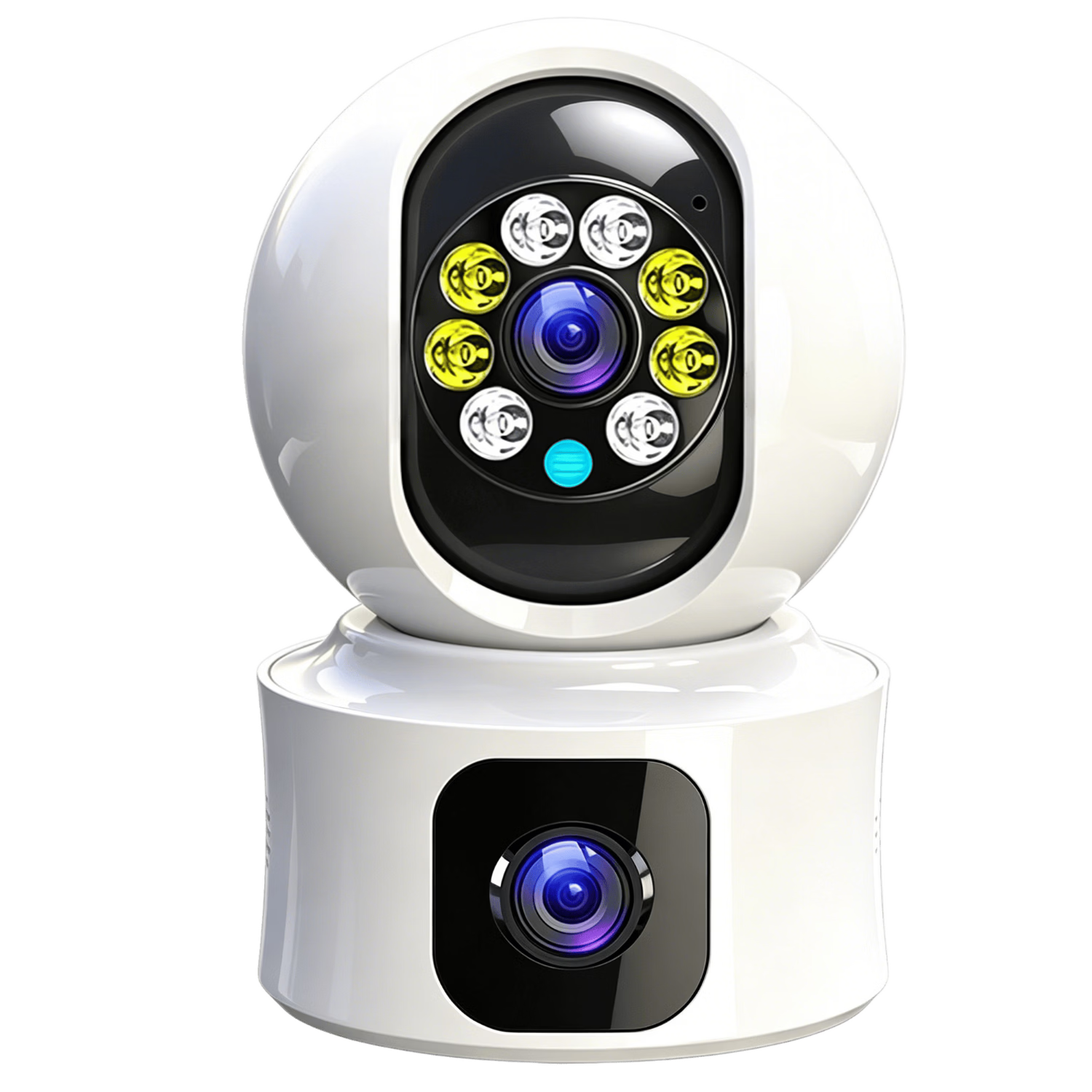 Luowice AI Camera, Remote Monitoring Via Smartphone, 360-Degree Coverage with Night Vision, Panoramic Wireless WiFi HD Camera, Rotating Home Indoor Camera with Voice Dialogue