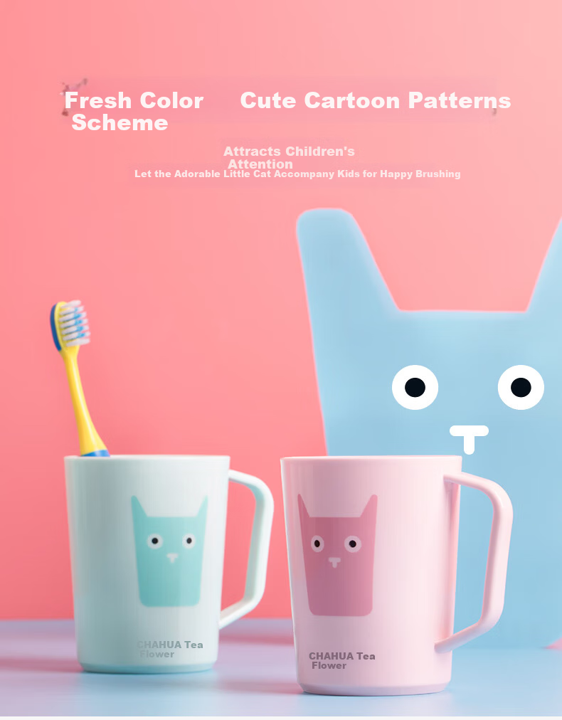 Chahua Mouthwash Cup Children's Water Cup Tooth Jar Rinse Cup Toothbrush Cup 240ml Random Color 2 Pieces 5