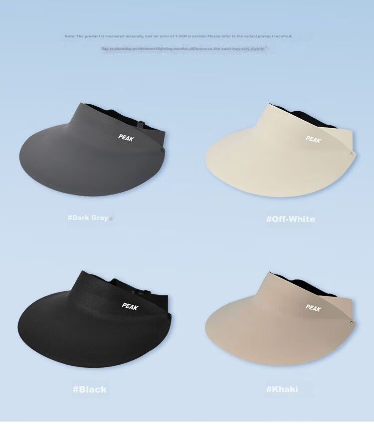 Peak Sunshade Hat Large Brim Integrated Sun Protection Hat Seamless Foldable Outdoor Sun Hat Open Top Hat for Cycling and Fishing 13