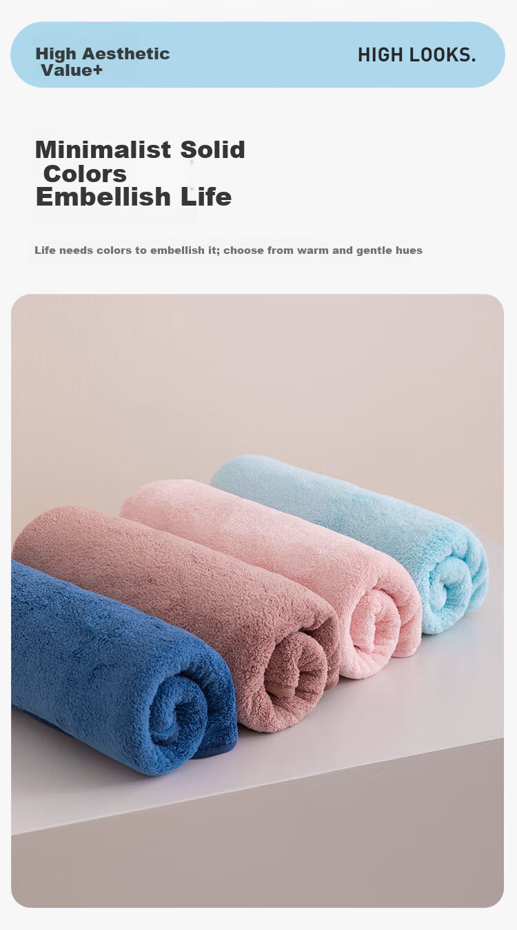 CROWN Bath Towel Set for Men and Women, Extra Large, Thick, Absorbent, Lint-Free, Class A Skin-Friendly Quick-Dry Towels 6