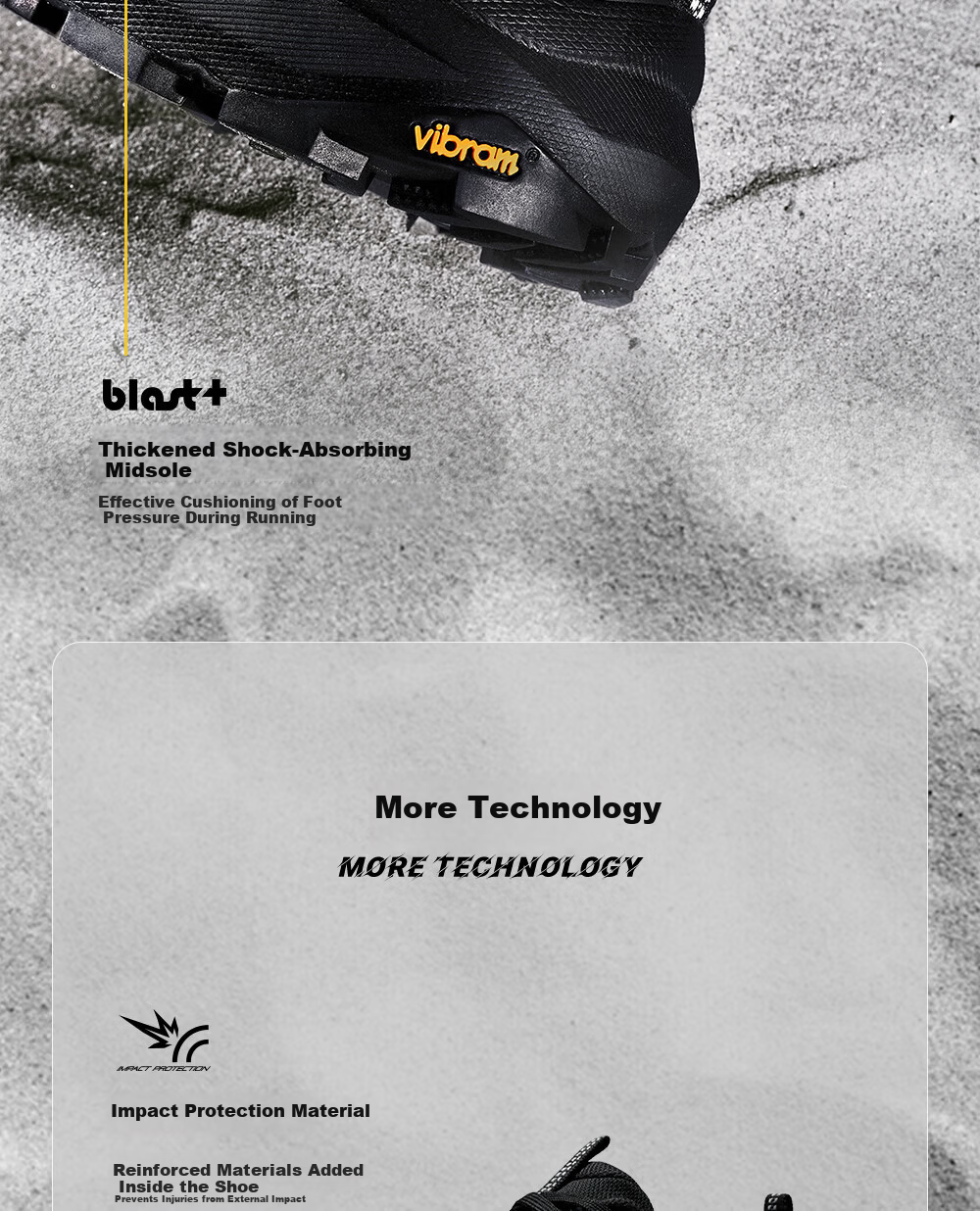 Pelliot CT-Chifeng 2.0 Trail Running Shoes Unisex Outdoor Vibram Non-slip Cushioning Breathable All-Terrain Mountain Running Shoes 10