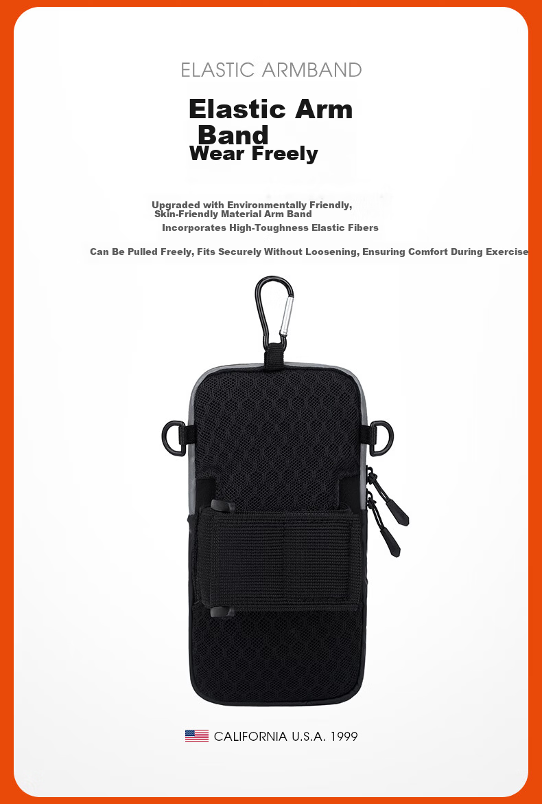 TFO 6th Generation Sports Arm Bag Crossbody Phone Bag Fitness Running Arm Pouch G9202314 Gray 5