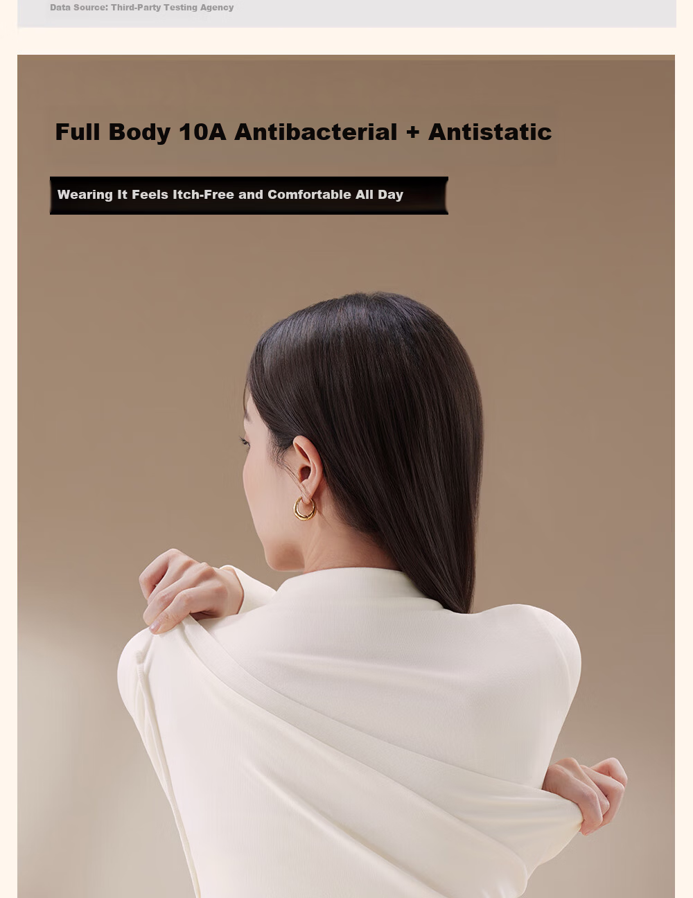 Urban Beauty [Class A Camellia] Women's Thermal Underwear Autumn Winter Antibacterial Half Turtleneck Slim Fit Base Shirt 12