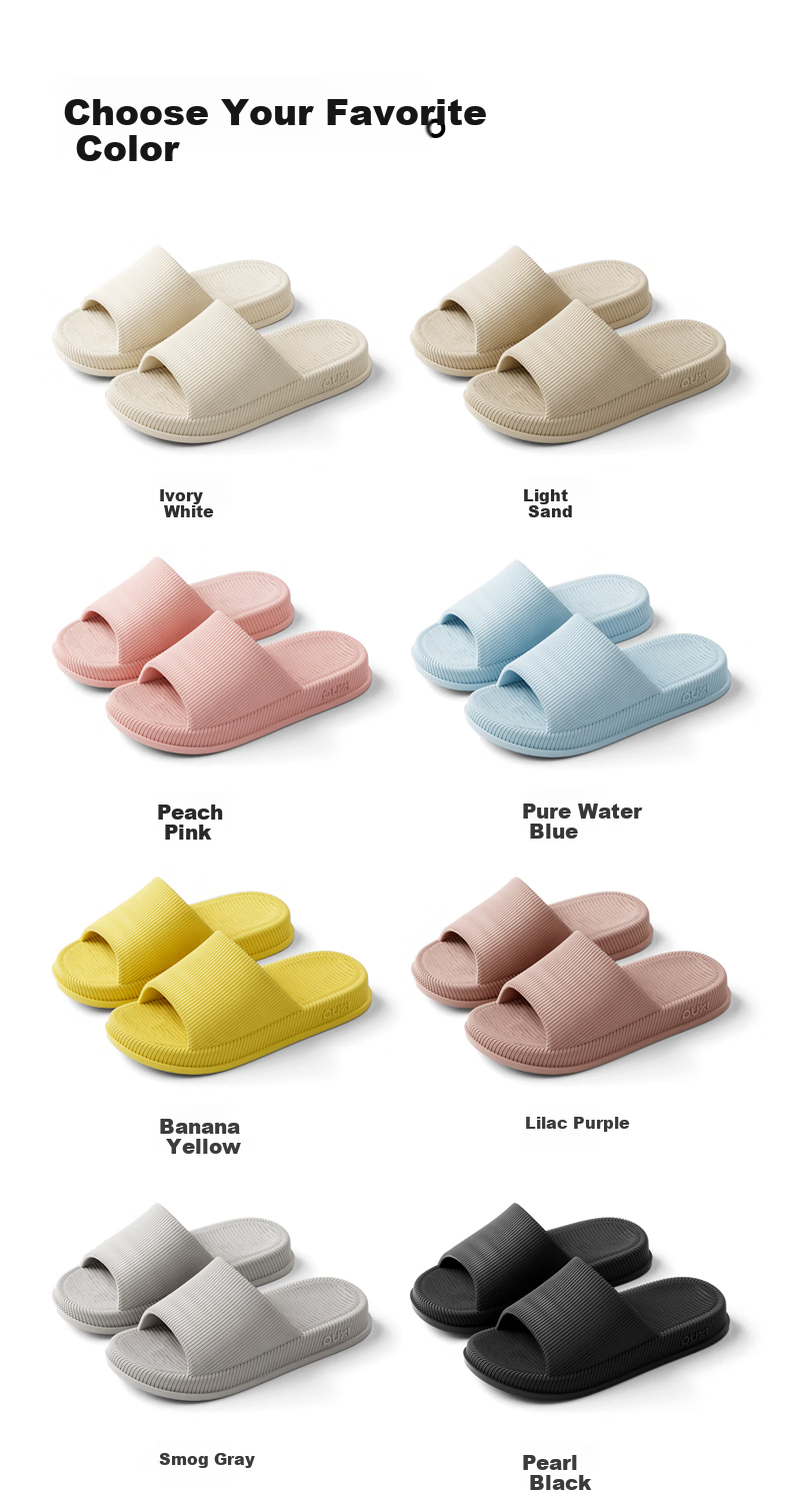 Puxi 2026 New EVA Women's Home Bathroom Slippers Light Sand Color Size 37-38 8