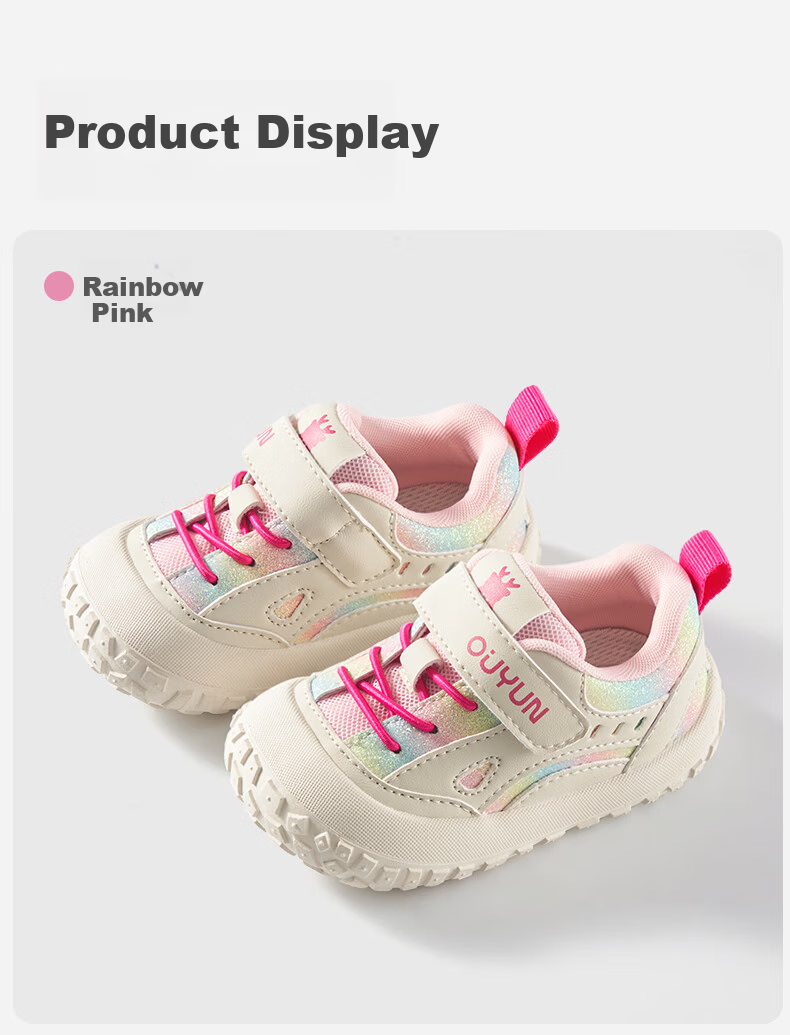 OUYUN Infant Toddler Walking Shoes Summer Baby Boys Girls Anti-Collision Soft Sole Non-Slip Shoes Classic Blue Size 20 17
