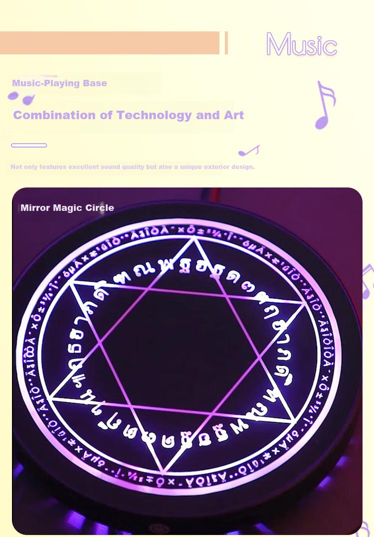 Hengyi Magnetic Levitation Display Stand Tray Bluetooth Playback Toy Model Magic Circle Light Base New Year Gift 3