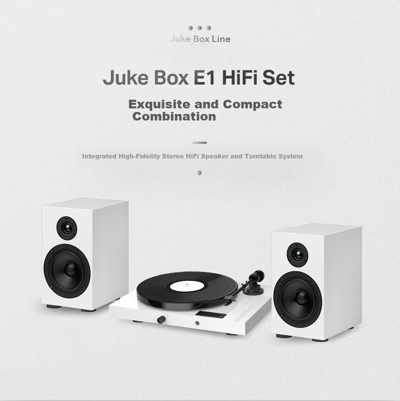 Baodi Juke Box E1 Vinyl Record Player All-in-One Austrian Imported Pro-Ject High-End Turntable White 2