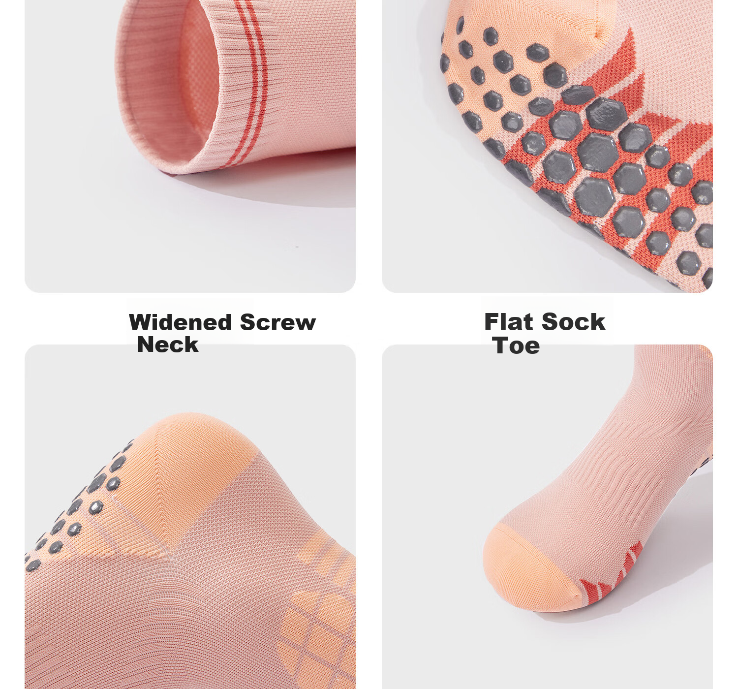Yottoy Pressure Socks Calf Sleeves Non-Slip Running Sports Compression Socks Professional Women's Long Yoga Socks Bone Porcelain White 18
