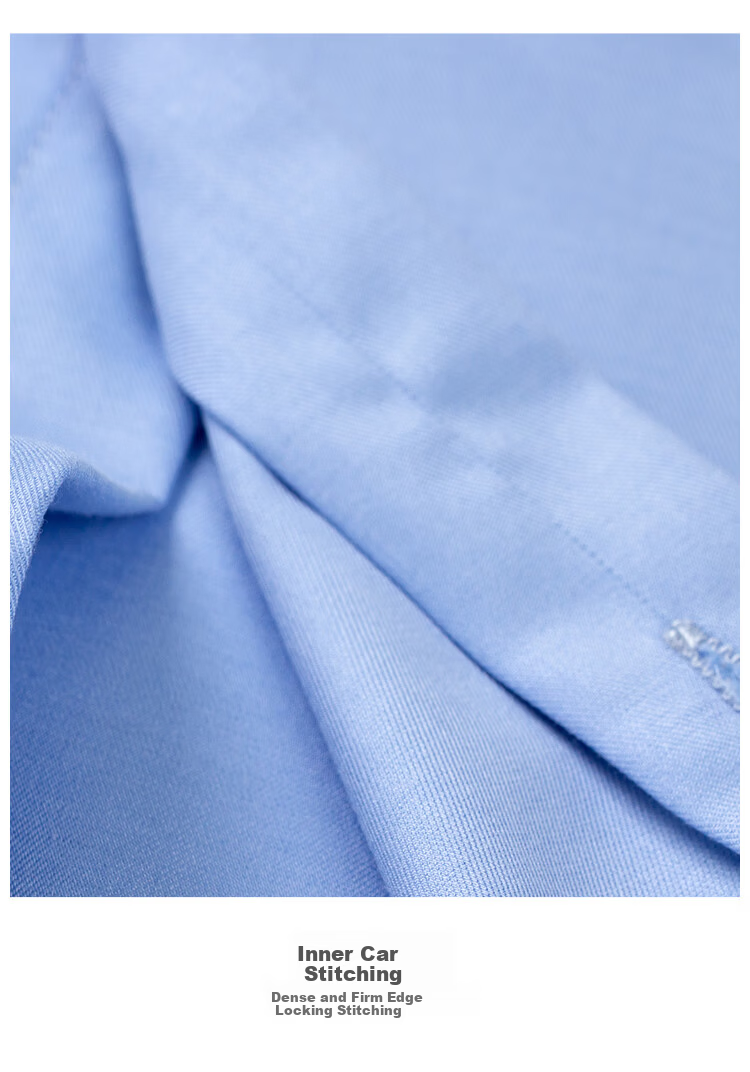ROMON Men's White Long Sleeve Business Casual Work Shirt [Silk + Modal, Wrinkle-Free], Size 40 13