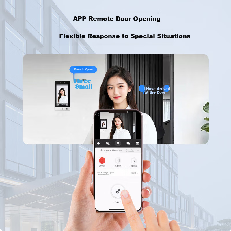 Dahua Facial Recognition Access Control All-in-One Machine Enterprise WeChat Co-branded Attendance Machine 7-inch Large Touch Screen Wired Network Face and Card Attendance K71