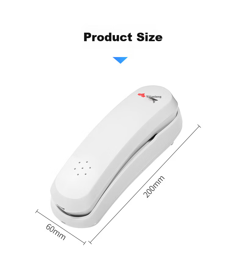 Yijiantong T9 Corded Phone Landline Wall-Mountable Caller ID Desk Phone for Elevator Bathroom Kitchen Hotel Home Use 11