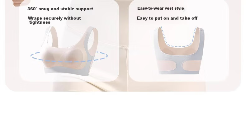 GRACEWELL Silk Latex Cup Student Sports Bra Lift Vest Seamless Light Shaping Developmental Girl Bra 2XL 13