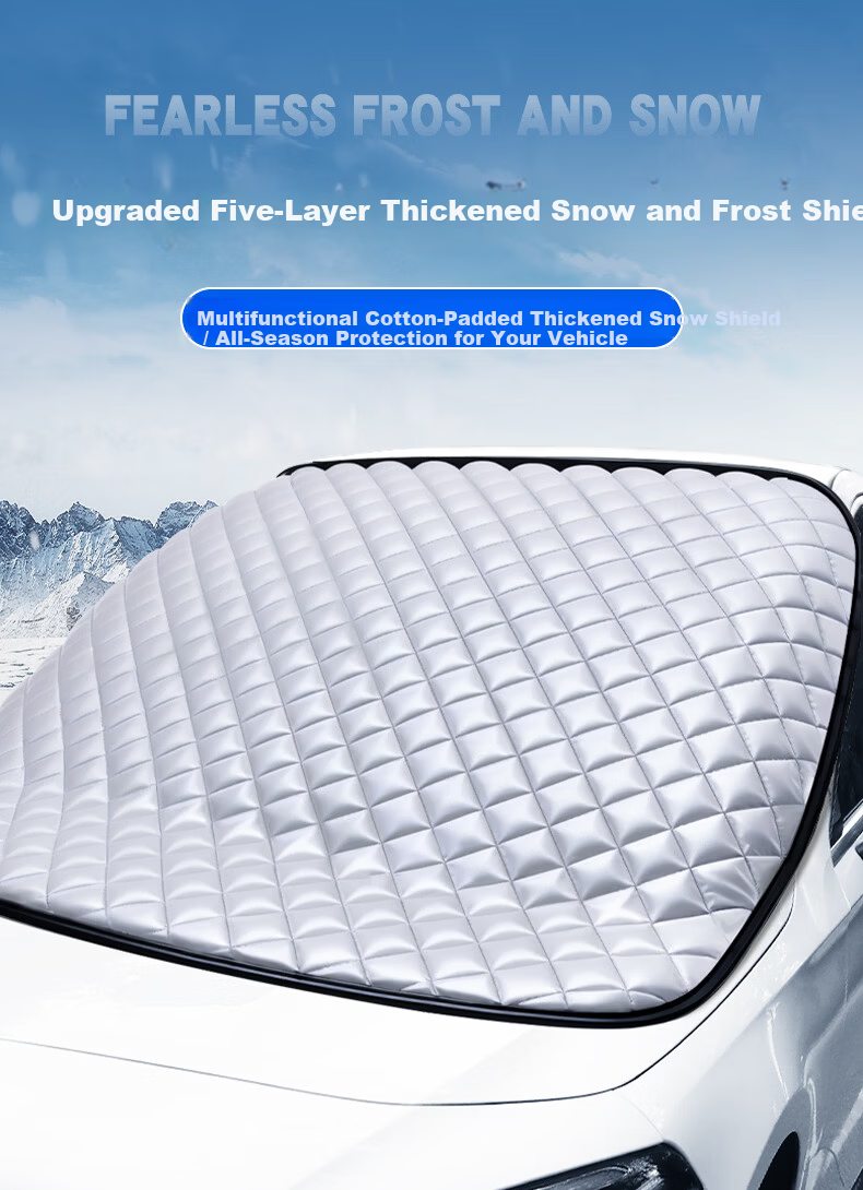 TOKUSET Car Front Windshield Sunshade Heat Insulation Sunshade Curtain Cover Snow Shield 1