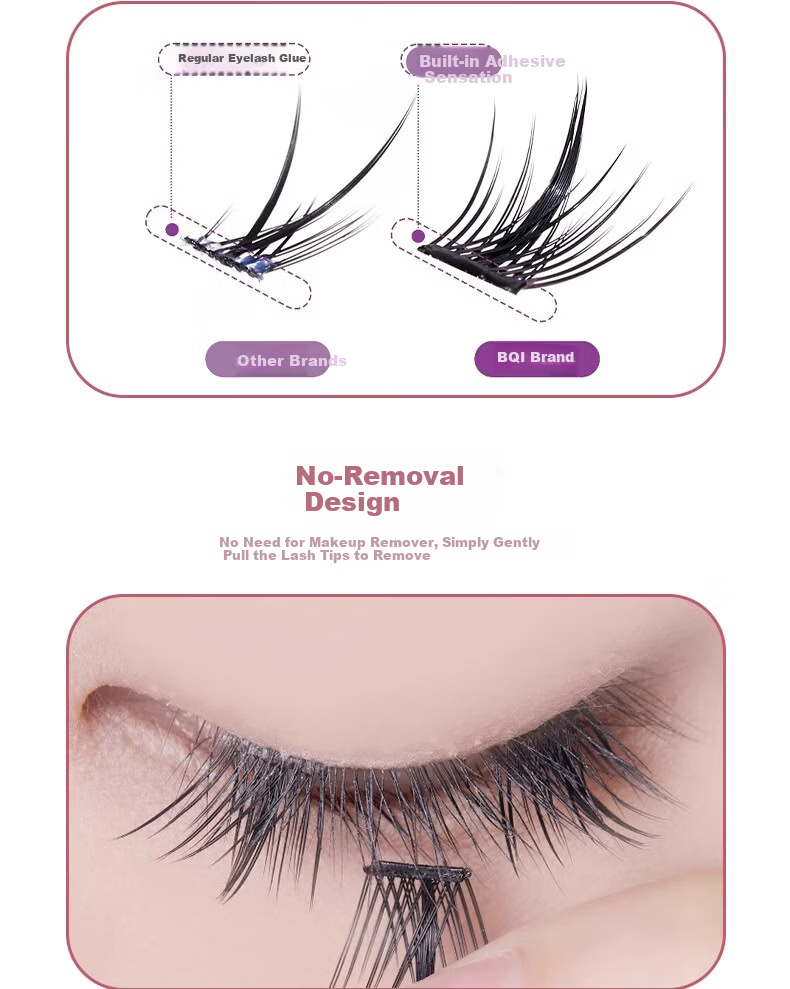 Mingba Self-Adhesive False Eyelashes Natural Fox Style Sunflower Lazy Trilogy Cat Elf 36 Pairs/Box 3