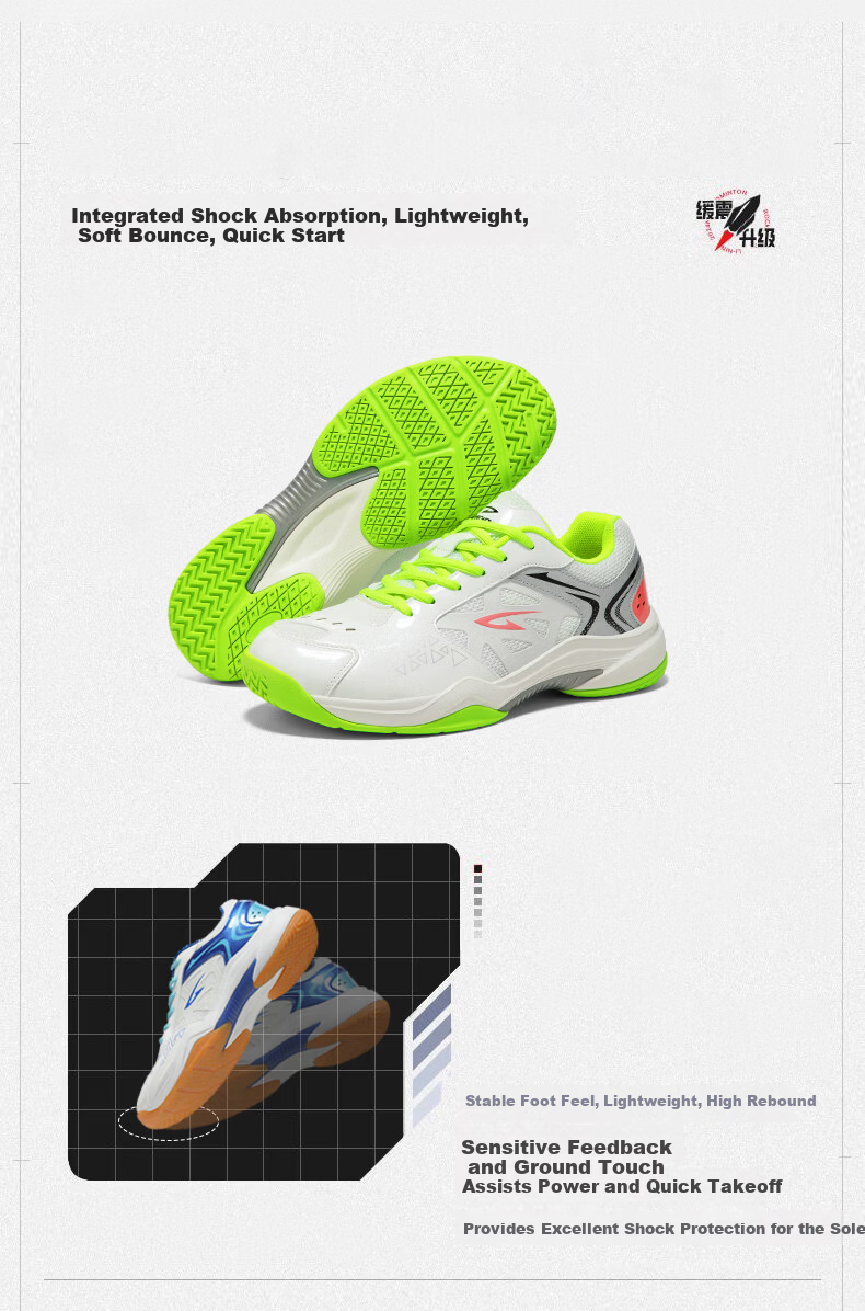 Dareway Unisex Badminton Shoes Shock Absorption Comfortable Stable Support Breathable Competition Training Sports Shoes White Lake Blue Size 45 3