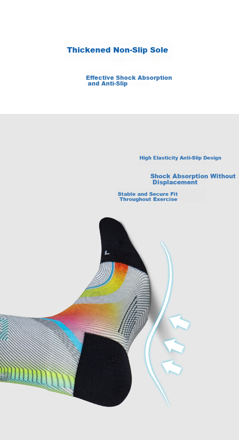 Feetures Fei'ou Sports Quick-Dry Socks, 2026 London Olympics Limited Edition Low-Top Cushioning Athletic Quick-Dry Socks 5