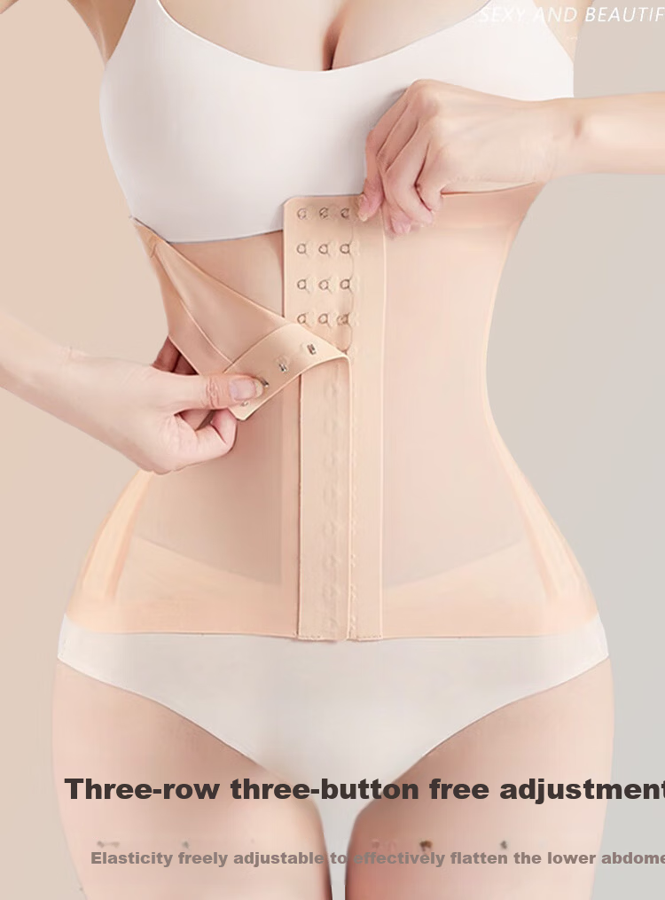 GRACEWELL Ice Skin Waist Slimming Belt Seamless Strong Shaping Postpartum Body Shaper Summer Thin Invisible Base Layer 7