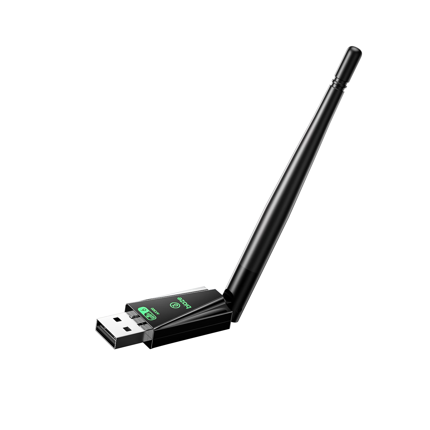 BIAZE USB Wireless Network Adapter, WiFi 6, Smart Plug-And Unlimited, Wireless Network Card for Desktop Computers, WiFi Receiver, High-Gain Antenna, Portable WiFi Transmitter