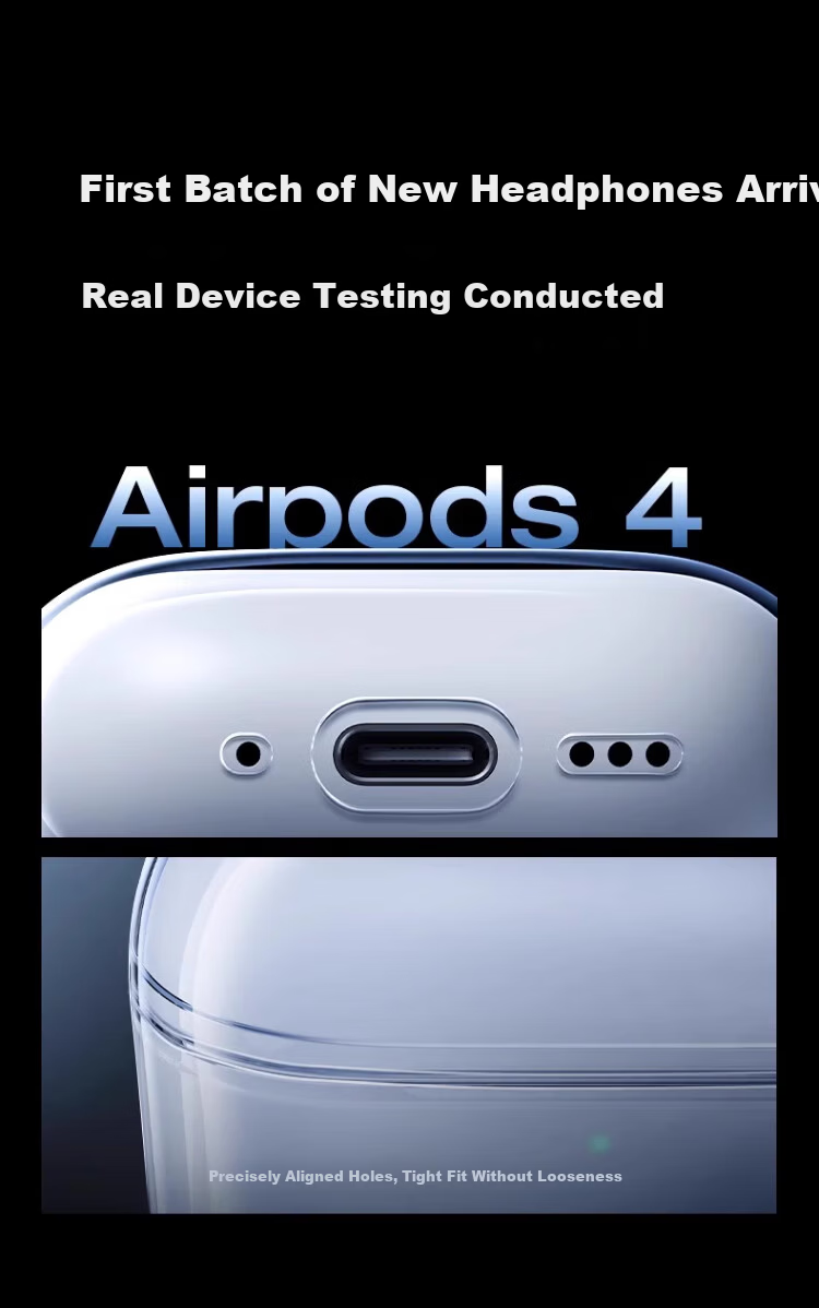 Fangfeixingqiu AirPods 2 Case, Compatible with Apple Bluetooth Earphones, Shockproof, Anti-Dust, Silicone Transparent Protective Cover, Full Protection Soft Shell 1