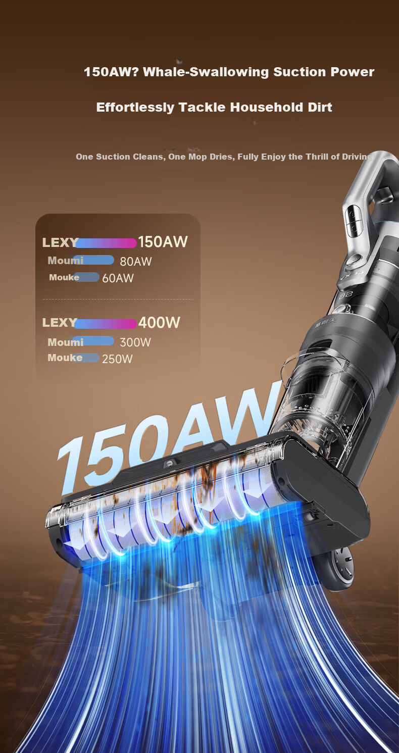 LEXY Sirius L6 Floor Washer Vacuum Cleaner New Arrival JD Self-operated Home Use Mite Removal 4-in-1 Automatic Cleaning 13