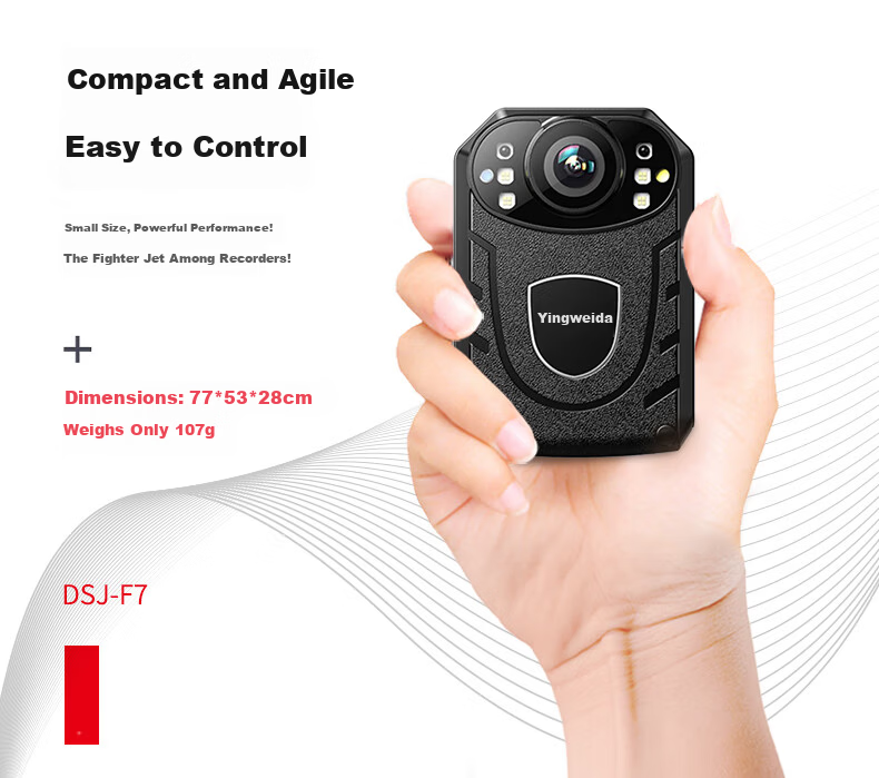 Yingweida DSJ-F7 Law Enforcement Recorder On-site Meeting Video Recorder HD Infrared Night Vision Camera 32G 3