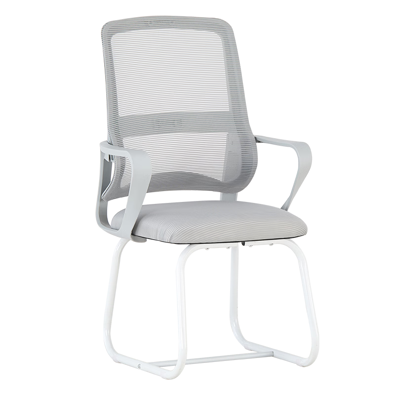 Zhuobo Computer Chair Conference Office Chair Study Chair Ergonomic Back Bow-shaped Home Study Chair BT60 Gray Frame Gray Mesh