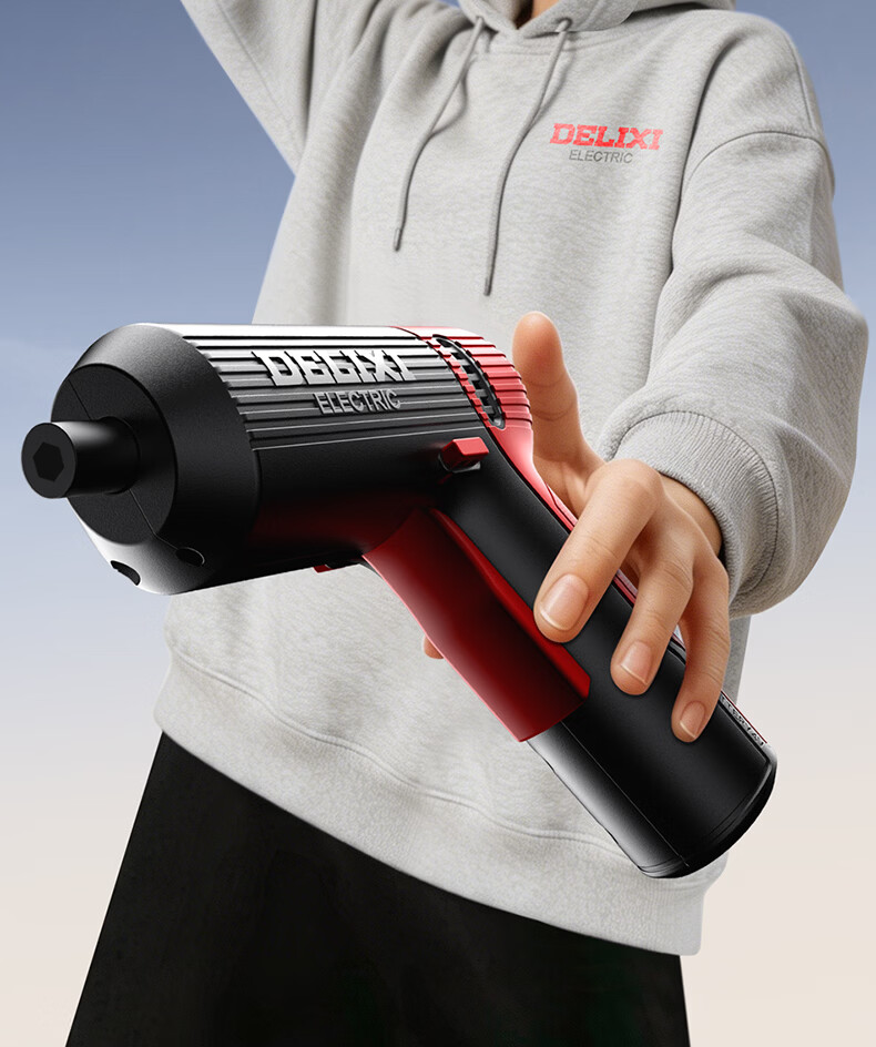 Delixi Electric Cordless Screwdriver Set 4V Multifunctional Lithium Electric Drill for Home Use 2