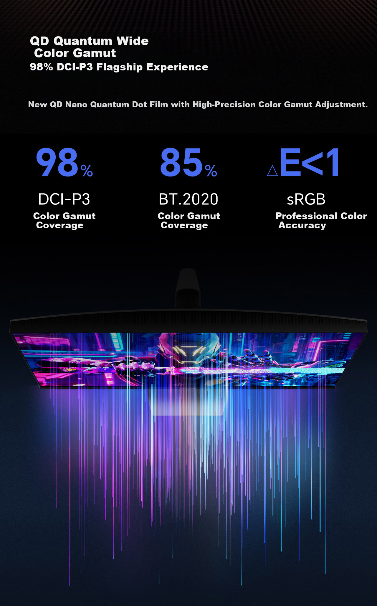 Hisense GX 27-inch 3A Original Picture Obsidian Screen 2304-Zone Glass-Based MiniLED XDR 2000nits 4K 160Hz Dual Mode 320Hz Gaming Monitor 16
