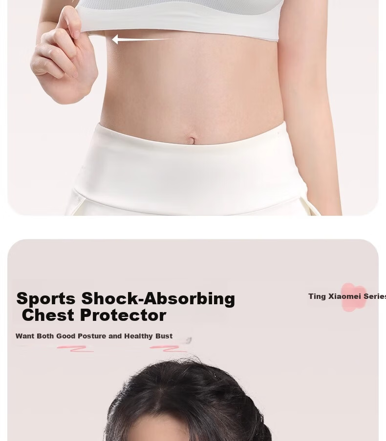 GRACEWELL Silk Latex Cup Student Sports Bra Lift Vest Seamless Light Shaping Developmental Girl Bra 2XL 11