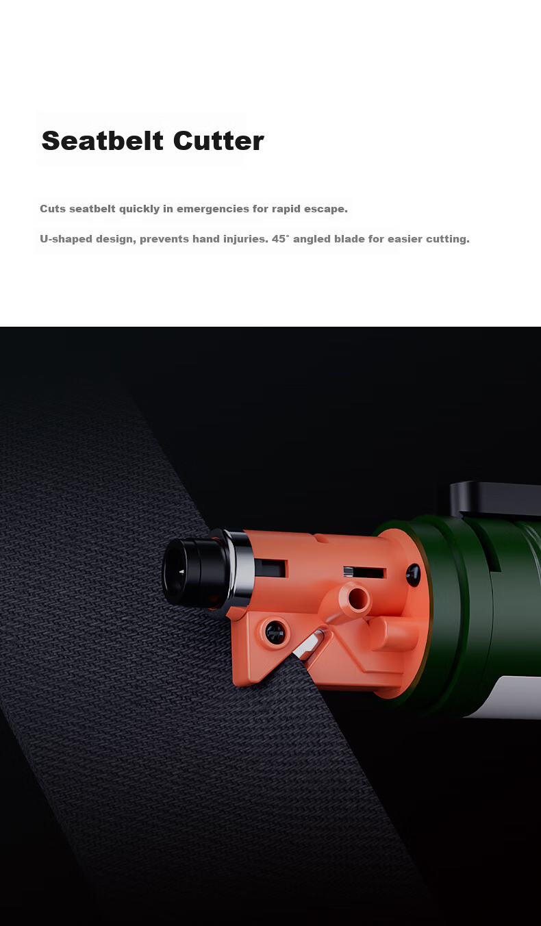 Foshanzhaoming Multi-Functional Flashlight, Safety Belt Cutter, Window Breaker, High-Intensity Lighting, Emergency Safety Hammer, Suitable for New Energy Vehicles 10