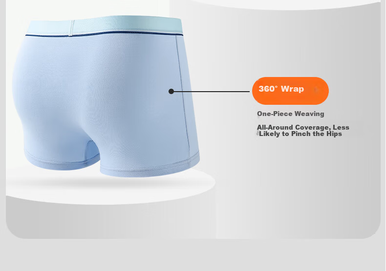 Langsha Children's And Teenage Underwear, Boys' Pure Cotton Boxer Briefs, Student Puberty Underpants, Large Size Shorts for Male Students 7