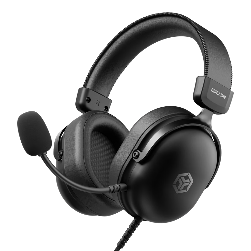 EWEADN VX01S Wired Over-Ear Gaming Headset High-Performance 7.1 Surround Sound PC Esports Headphones for FPS Games