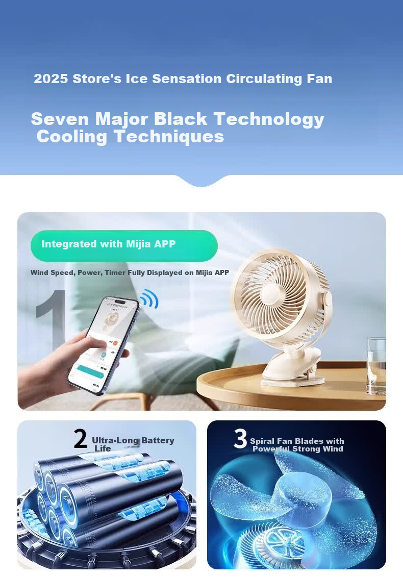 Kumeng Desktop Mini Turbo USB Air Circulation Fan for Dormitory, Student Desk, Office, and Home Use 16