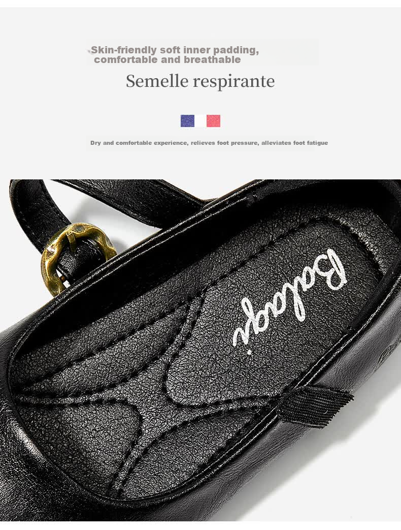 Balaqi Girls' Kids Shoes 2026 New Spring Autumn Student Stage Versatile School Black Leather Shoes BL3582 Black Size 30 5