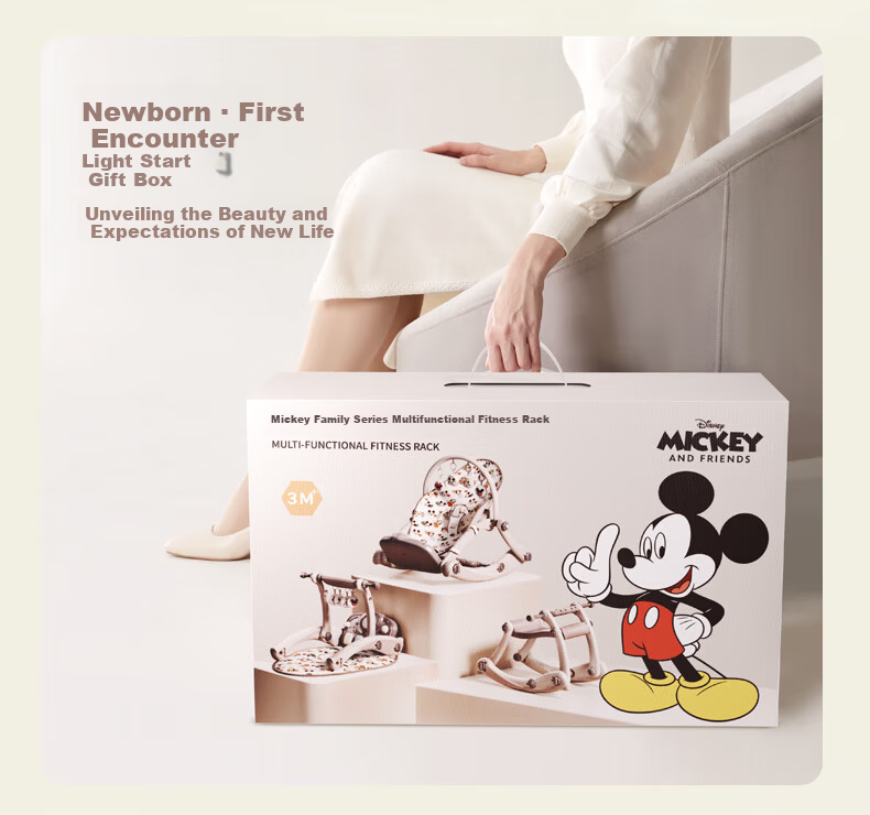 Disney Newborn Baby Gift Set Infant Toy 0-1 Year Old Baby Foot Piano 3