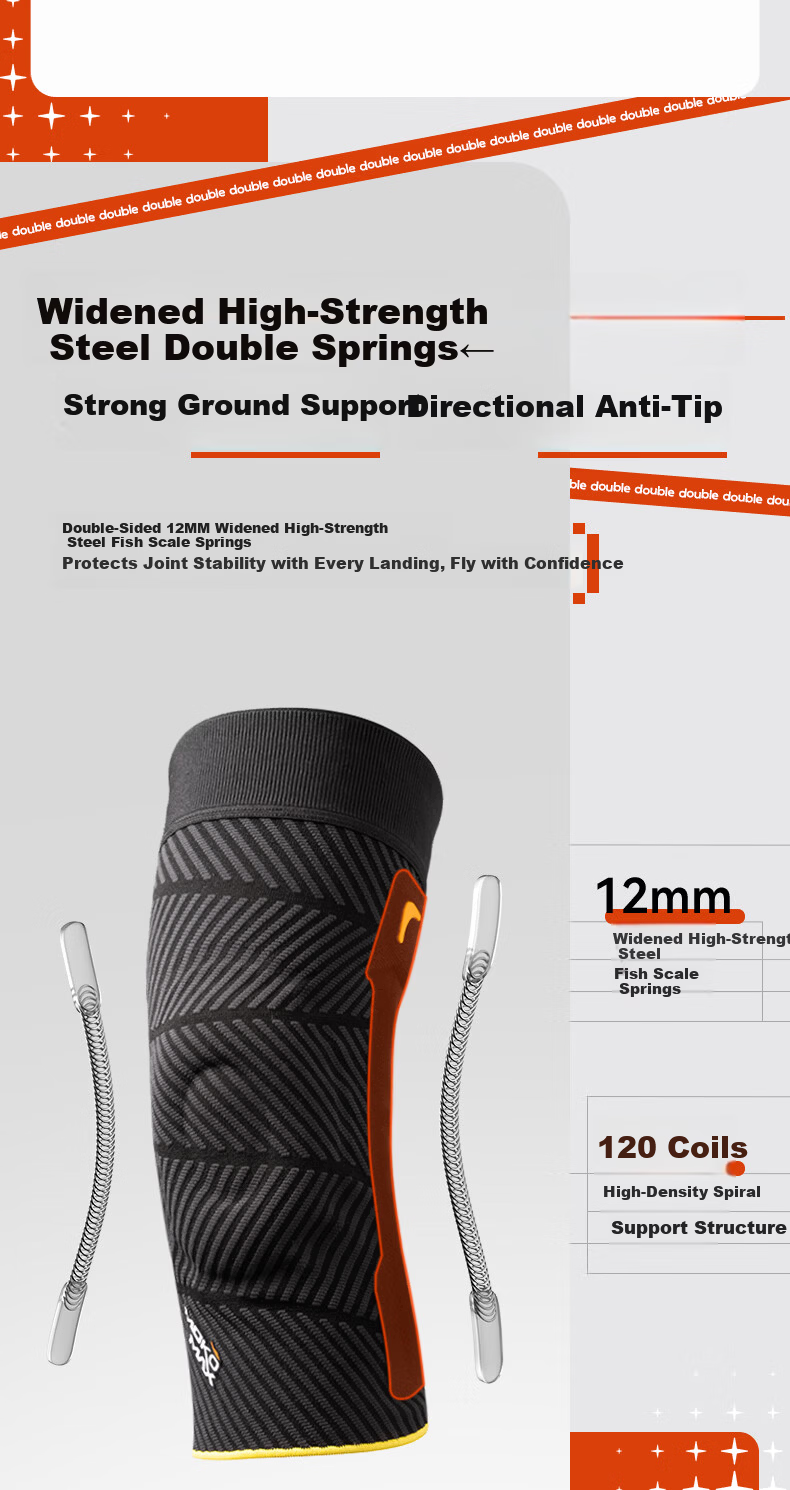MOKO MAX Knee Brace Sports Basketball Running Hiking Badminton Meniscus Injury Spring Support Shock Absorption Protector 5