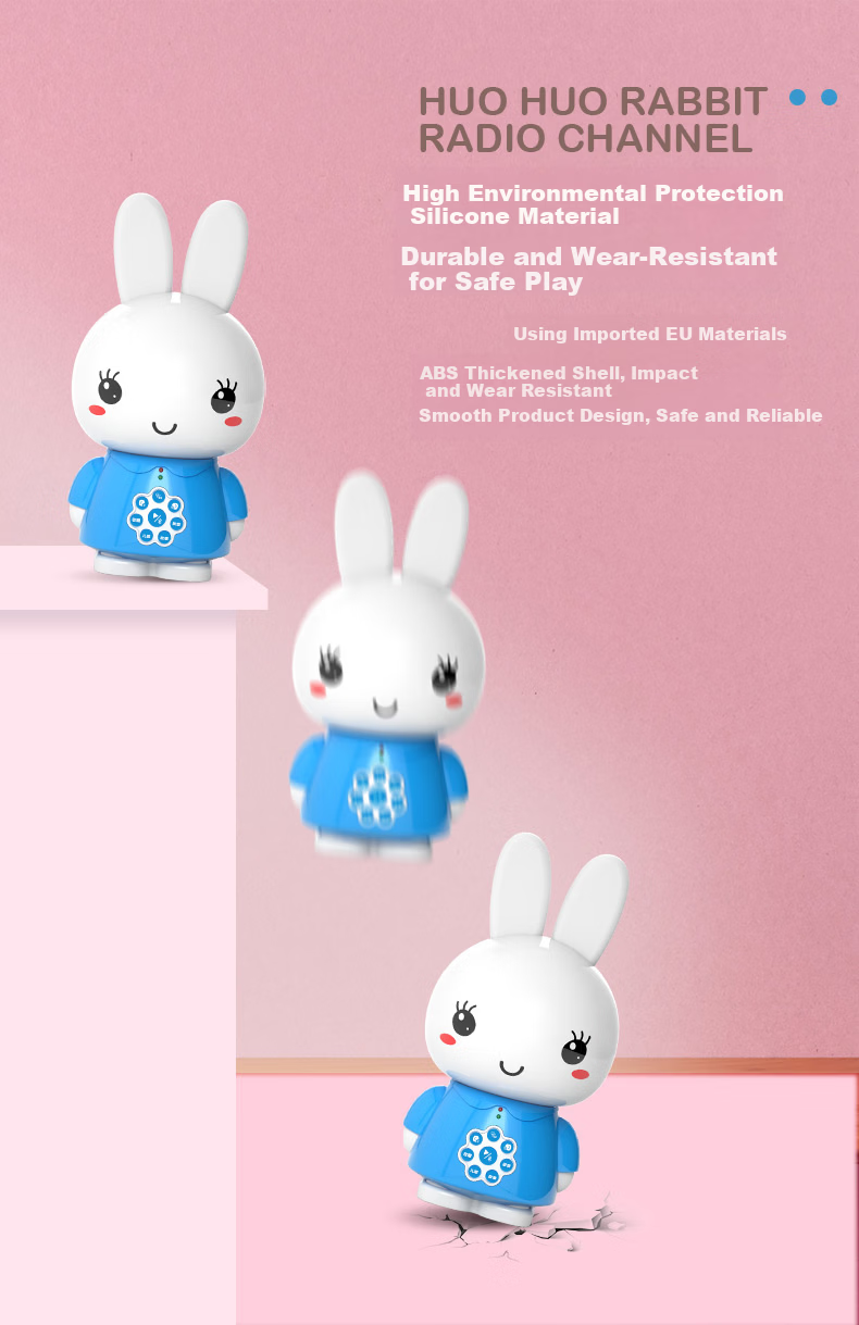Huohuo Rabbit Early Education Machine 0-3 Years Story Player Infant Toddler Baby Learning Device Boys Girls Toy Children's Day Gift 11