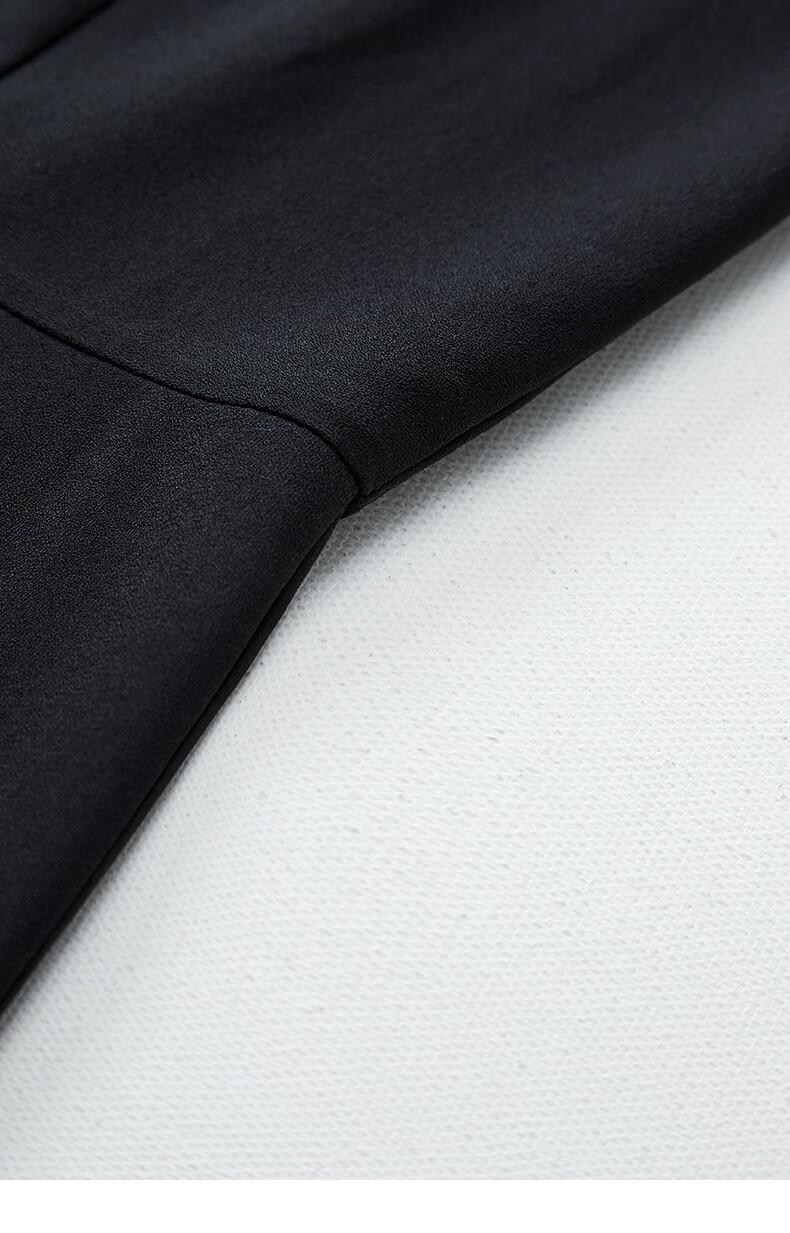 Yanyu Color-Block Lapel Dress 2026 Summer Luxury Socialite Style Evening Gown Black 2XL 18