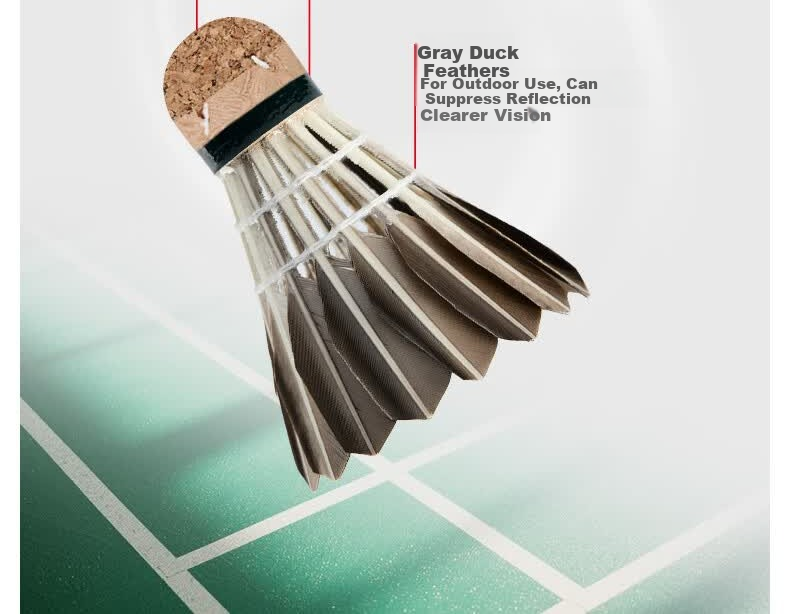 Kawasaki Durable Training and Competition Duck Feather Badminton Shuttlecocks 10-Pack 4