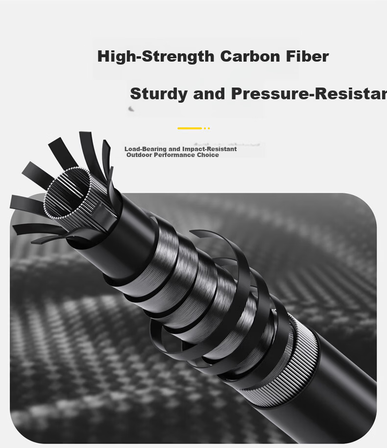 CAMEL Dune Carbon Fiber Professional Outdoor Hiking Trekking Lightweight Folding Walking Stick Mozi Mi 3022 3