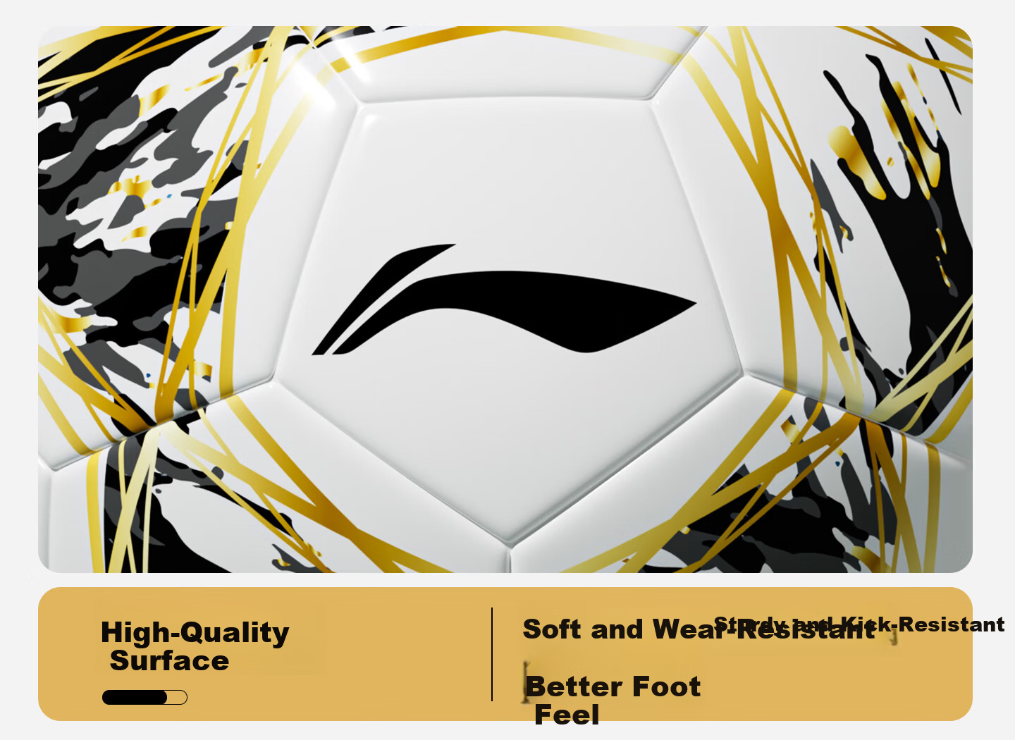 Li-Ning Football Size 5 Adult Standard Ball Youth Training Match World Cup Primary School Kids Size 5 Ball 24