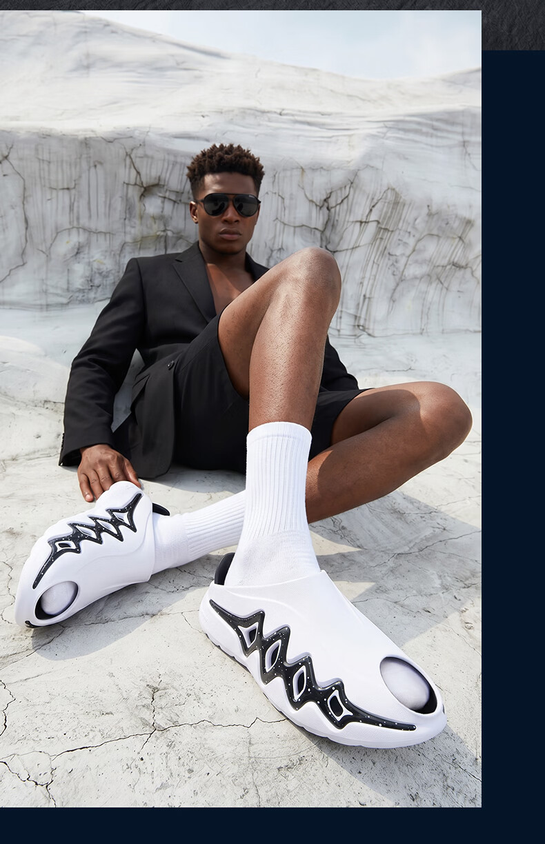Zhunzhe Shark 3 Sports Slippers Men's Summer Outdoor Basketball Sandals Women's Thick Sole Soft Size 44 18
