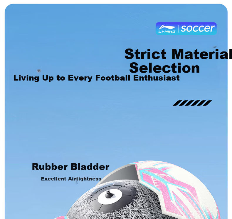 Li-Ning Football Size 5 Adult Youth Standard Training Professional Match Grade High Elastic Wear-Resistant PU Leather Ball 4