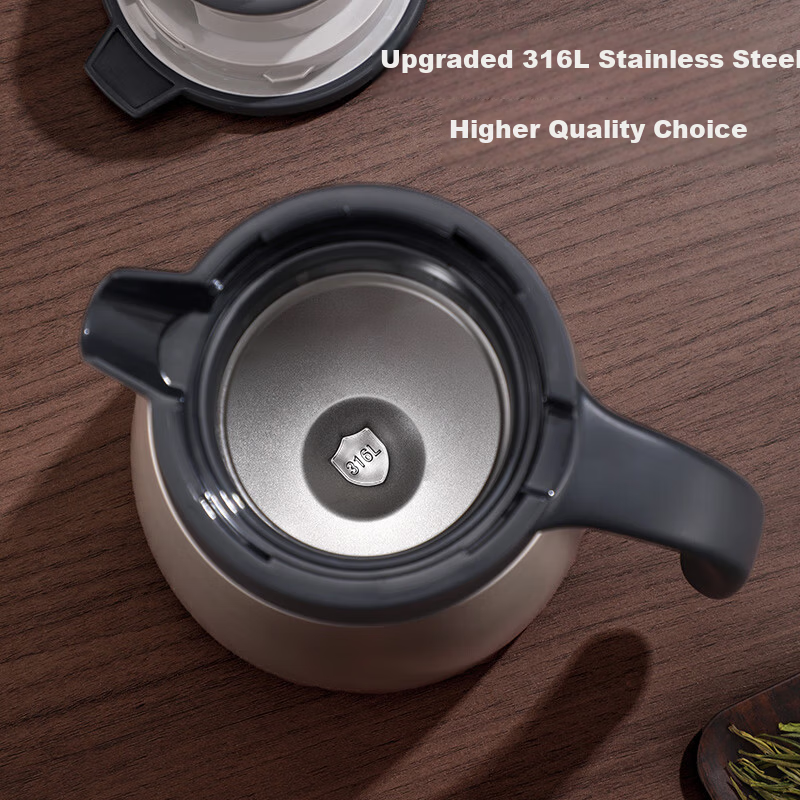 FGA Fugang Stewing Tea Pot Household Stewing and Brewing Insulated Pot 316L Stainless Steel Tea Water Separation Large Capacity Office Teapot
