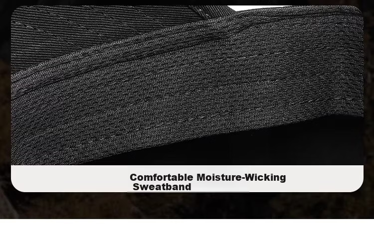 Miiow Men's Adjustable Back Closure Flat Top Outdoor Baseball Cap Sun Hat Black 19